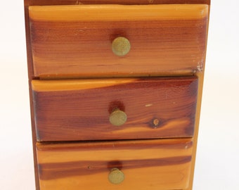 Wooden Chest, Small, Jewelry Box, Stacking Drawers, Office Storage, Craft Storage, Jewelry Box