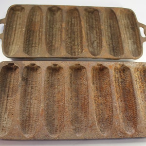 Corn, Bread, Mold, Cast Iron, Home Decor, Farmhouse, Country Kitchen, Rustic, FREE SHIPPING