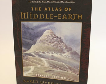 Atlas of Middle Earth, Hobbit, Tolkien, Lord of the Rings, Map, 1991, Softcover