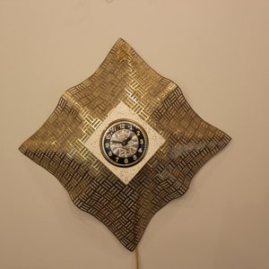 Metal Wall Clock, Bilt Rite, Wall Clock, Metal, Clock, MCM, Mid-Century, FREE SHIPPING