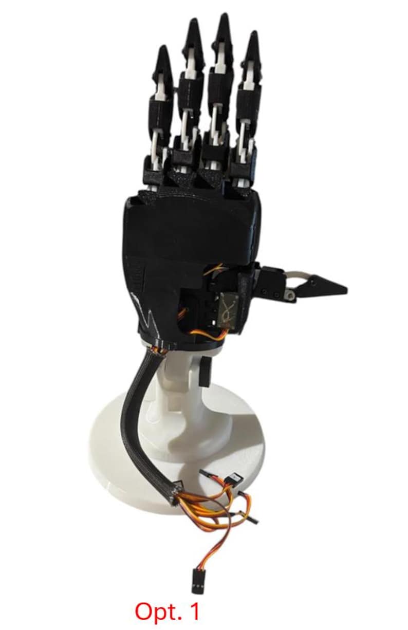 Robot Hand DIY Kit – Animatronic 3D Printed Hand – Servo Robotics Kit ...