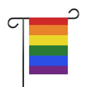 Rainbow Garden Banner, LGBTQ+ Pride Flag Décor, Decorative House Flag, Colorful Outdoor Garden Sign, Pride Month Decoration