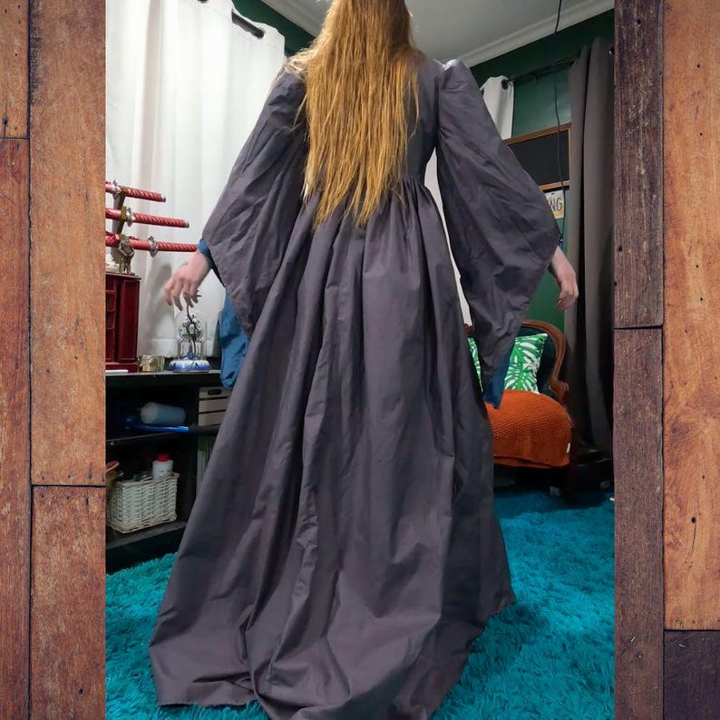 Medieval Inspired Robe Sewing Pattern Reversable Robe Fantasy Cloak Tea ...