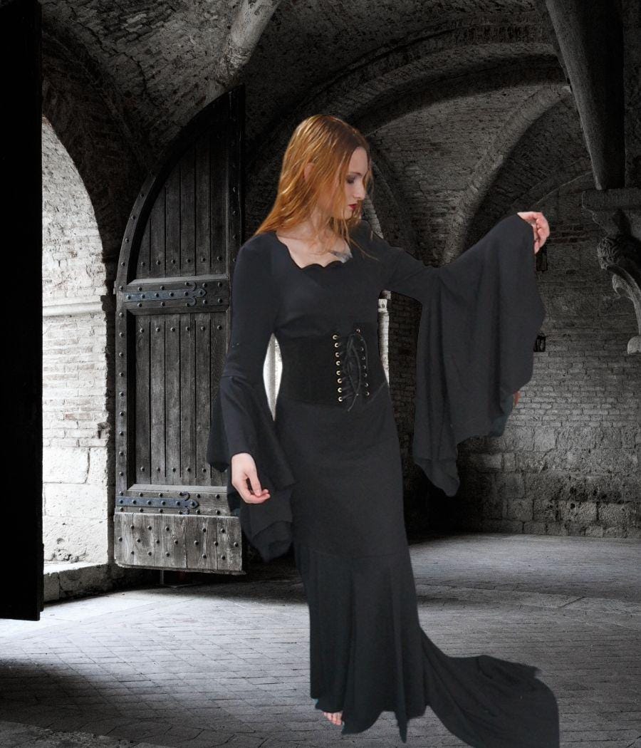 black dress from fashion nova MORTICIA DRESS | FM2U CLOTHING