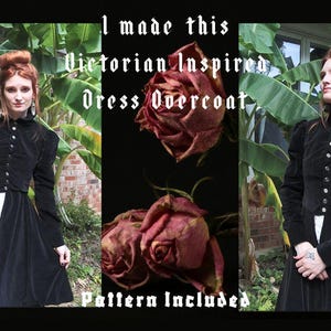Victorian Inspired Dress Overcoat Digital Sewing Pattern - Etsy