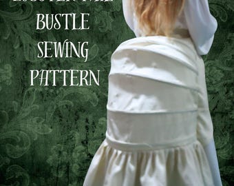 Lobster Tail Bustle Sewing Pattern: Victorian Undergarment (Digital Pattern)