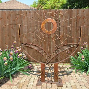 Metal Sculpture, yard art, metal art, outdoor sculpture, outdoor metal sculpture, garden sculpture, garden art, contemporary
