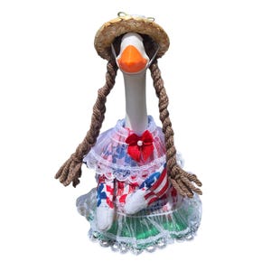 Patriotic Dress for 7” Desk Goose