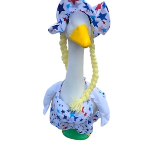 23-27 inch Goose Bikini – Choice of Hat with Hair or Bow with Hair