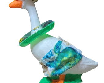 Ensemble de bain Desk Goose : ensemble de 7 pouces avec chambre à air, bonnet et lunettes de soleil