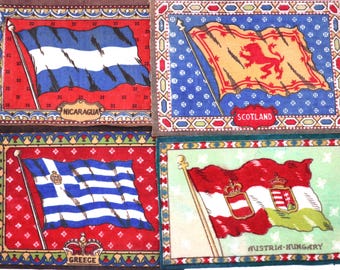 British Empire Silk Flags: 1934 Kensitas Tobacco Cards - Near