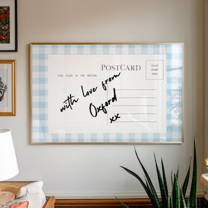 Ole Miss Wall Print, With Love from Oxford Postcard Print, University of Mississippi Wall Decor, Ole Miss Dorm Decor, Oxford Mississippi