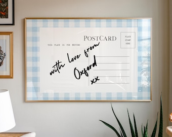 Ole Miss Wall Print, With Love from Oxford Postcard Print, University of Mississippi Wall Decor, Ole Miss Dorm Decor, Oxford Mississippi