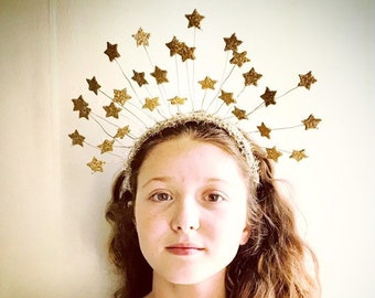 Gold Star Headband Tiara