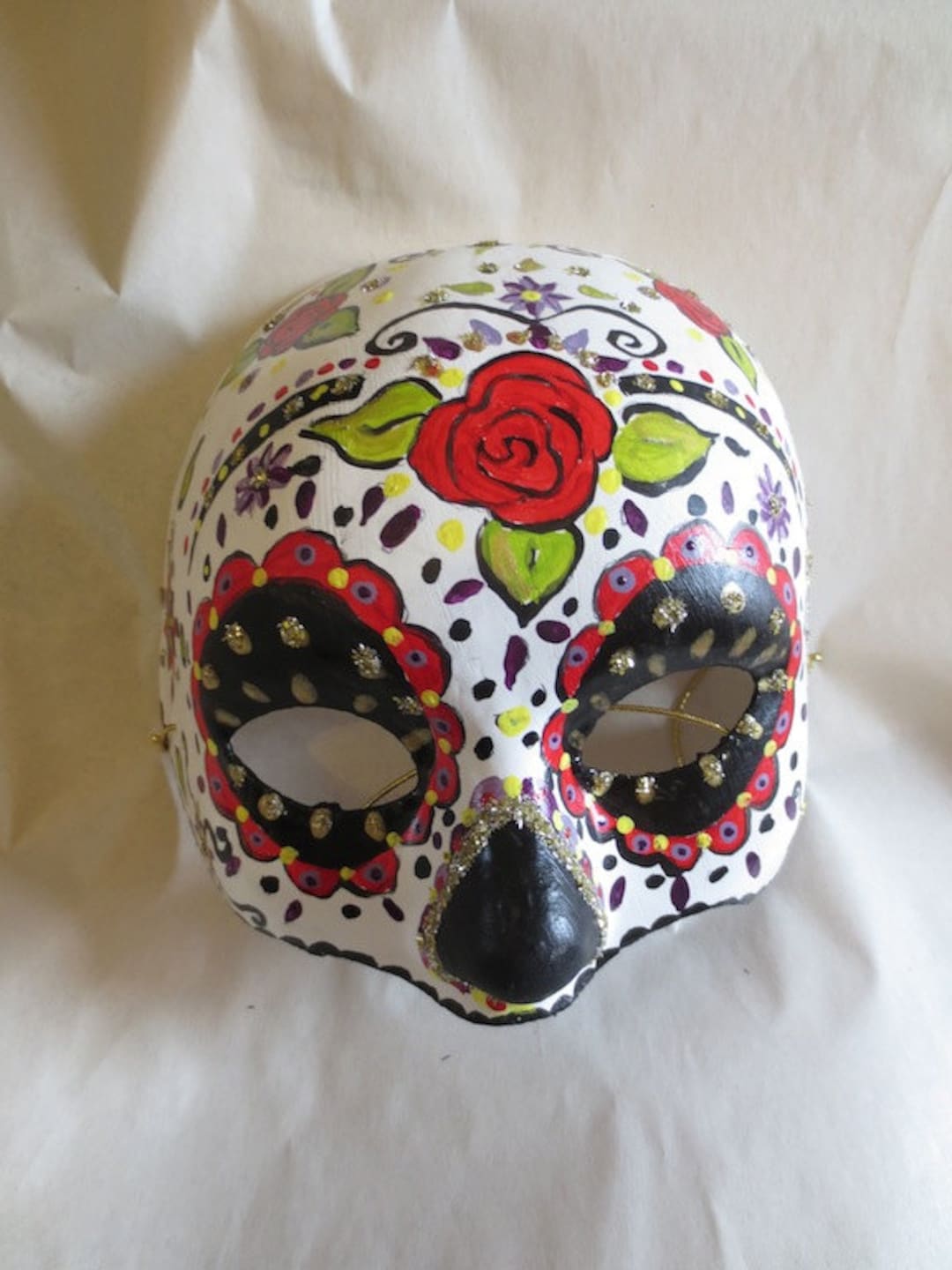 Día De Los Muertos / Day of the Dead 3/4 Mask - Etsy