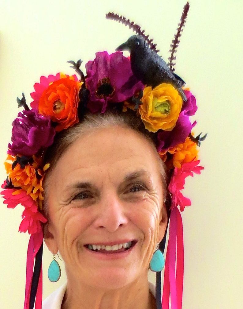 Dia De Los Muertos Headband, Day of the Dead Headpiece, Flower Crown ...