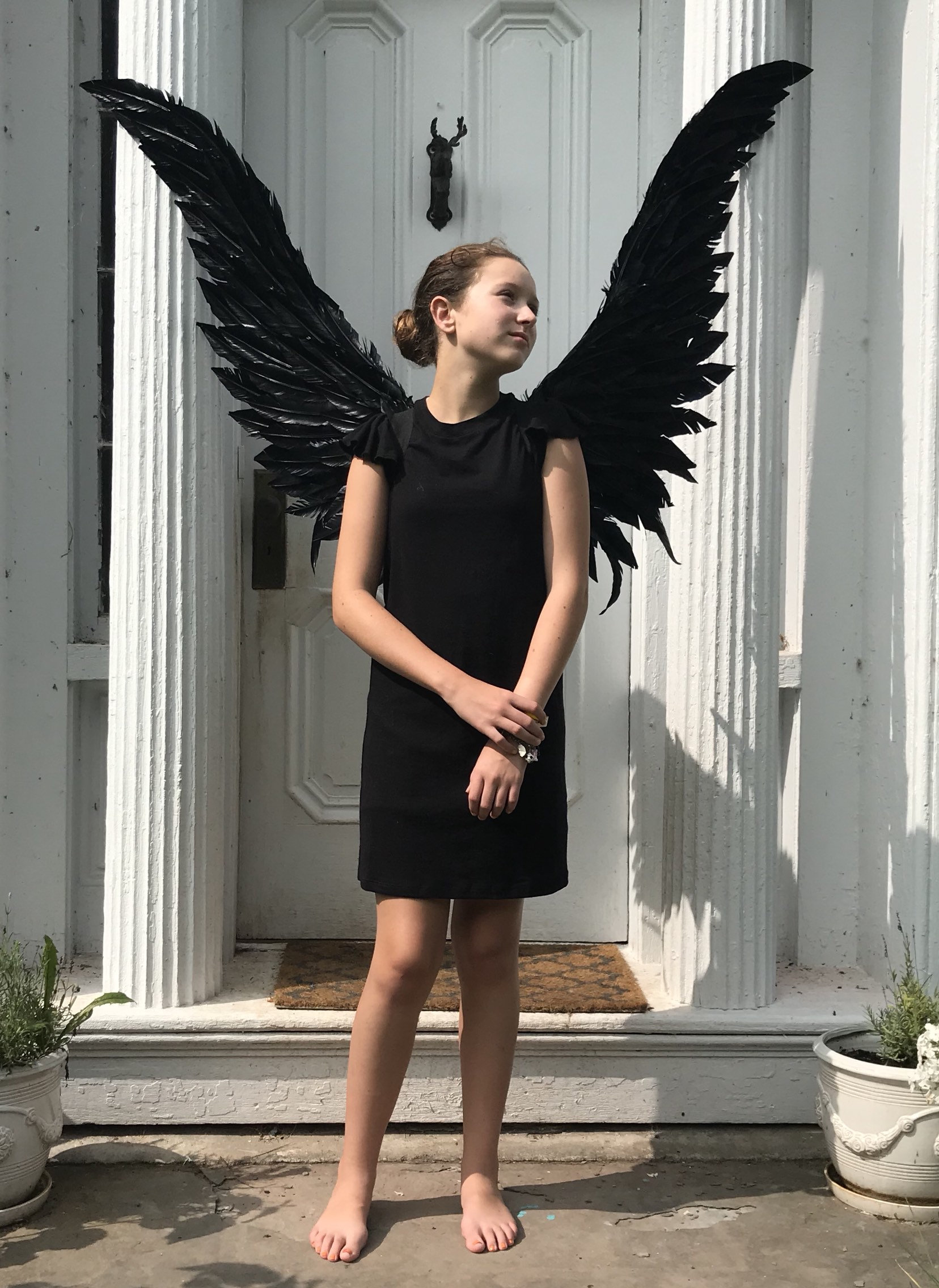 XL Black Cosplay Wearable Maleficent Angel Wings - Etsy