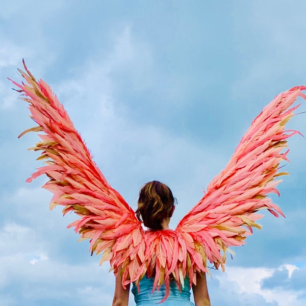 Hot Pink Angel Wings - Etsy