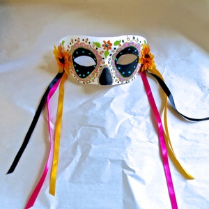 Día de los Muertos/ Meia Máscara do Dia dos Mortos