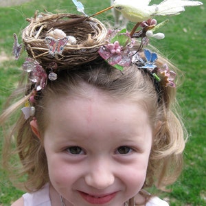 Bird Nest Easter Headband / Bonnet Fascinator - Etsy