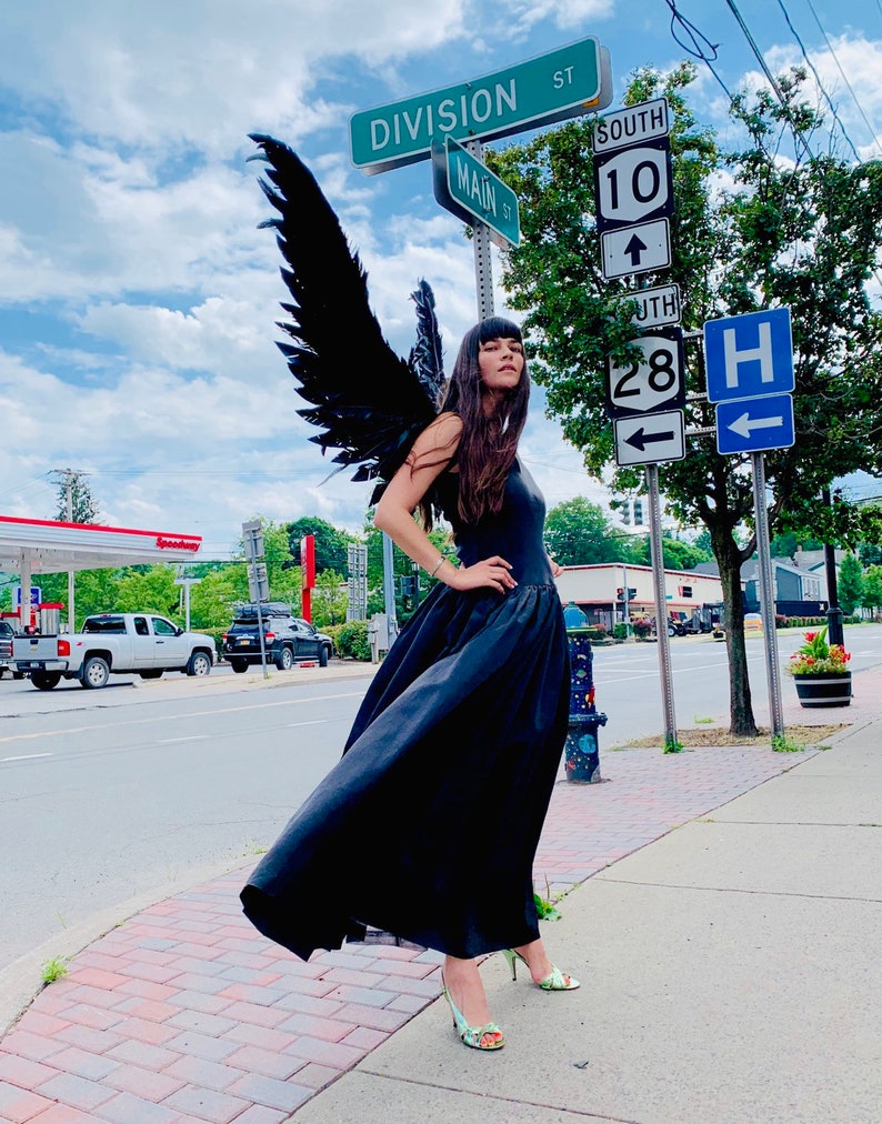 Wearable feather Angel Wings costume Cosplay Fairy bird image 1