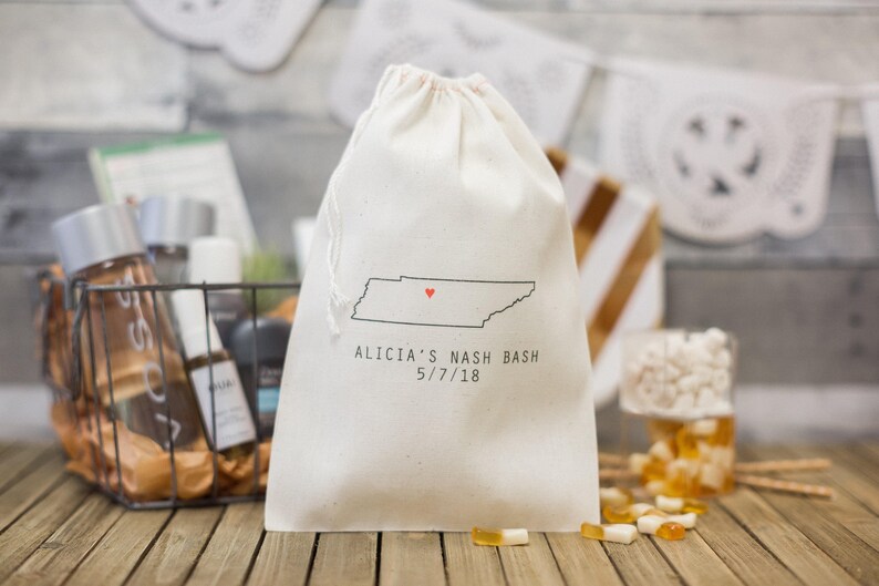 Nash Bash Bachelorette Party Tennessee Welcome Bag Tennessee Outline Tennessee Wedding Nashville Wedding Nashville Welcome Bag