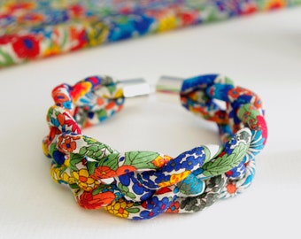 Colourful Liberty Fabric Bangle