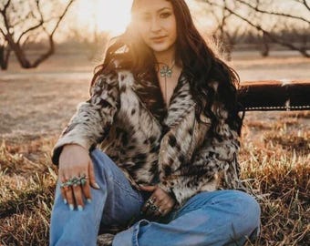 Fringe Cowhide Biker Jacket: Authentic Hair-On-Hide Leather