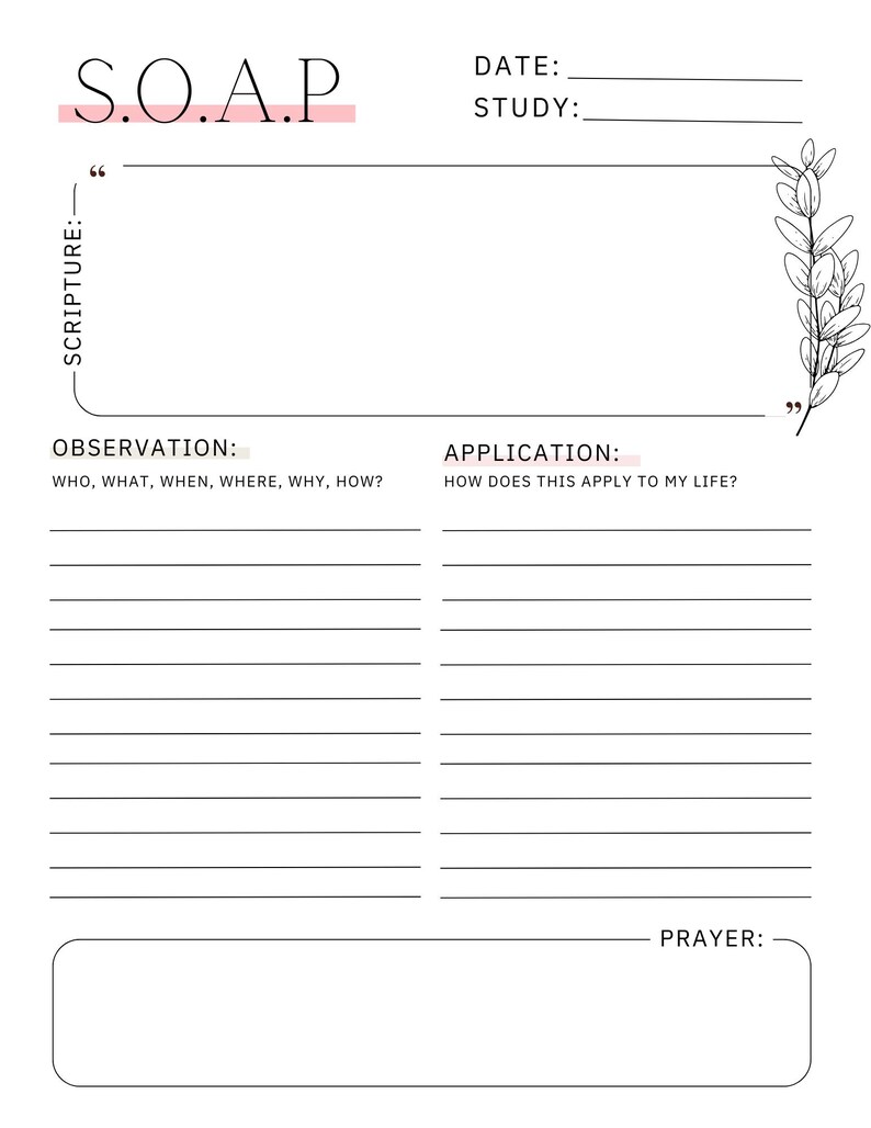 Rooted in Grace, Bible Study Planner, Template, Bundle - Etsy