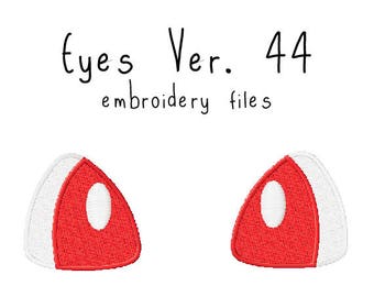 Plushie eyes EMBROIDERY MACHINE FILES pattern design hus jef pes dst all formats Instant Download digital anime doll plush applique