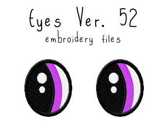 Plushie eyes EMBROIDERY MACHINE FILES pattern design hus jef pes dst all formats Instant Download digital anime doll plush applique