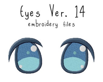 Plushie eyes EMBROIDERY MACHINE FILES pattern design hus jef pes dst all formats Instant Download digital anime doll plush applique