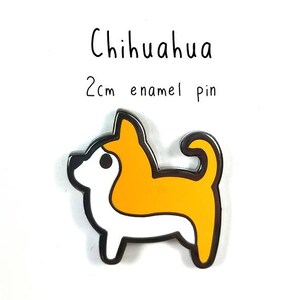 DUOWEI Flowers Enamel Chihuahua Dog Brooch Lapel Clothes Scarf Pet Pin...