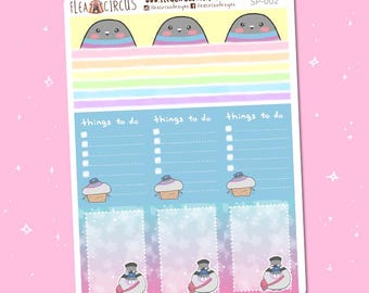Pigeon dove sticker sheet stickers planner vinyl kiss cut matte mourning dove fantail dove bird animal scrapbooking cute doves kawaii