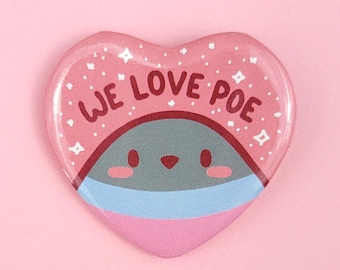 pigeon button heart valentine love pigeon pin dove animal post office kawaii cute backpack gift decorative postal pigeons