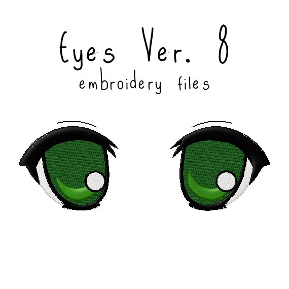 Plushie Eyes Embroidery Machine Files Pattern Design Hus Jef Etsy