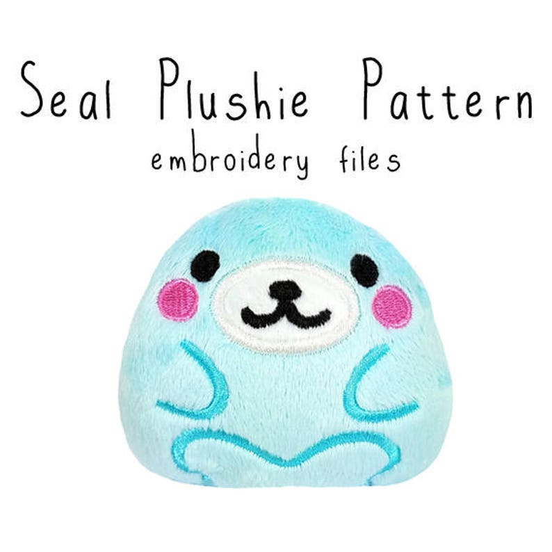 ITH in the Hoop Embroidery Machine Pattern Seal Sea Lion Etsy