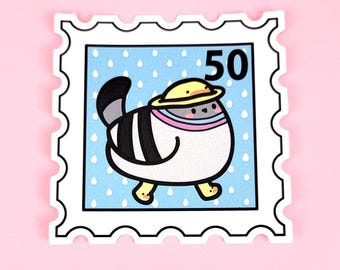 Vinyl Sticker - Ducky Boots Poe Stamp - pigeon dove stickers planner vinyl dove bird animal scrapbooking cute kawaii