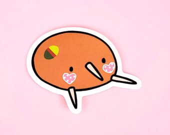 Vinyl Sticker - Impostor Karl - kiwi bird stickers planner vinyl bird animal scrapbooking cute kawaii