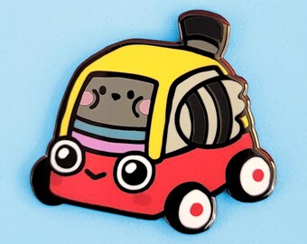 Beep Beep Car Poe pin hard enamel pin bird dove mail delivery lapel pin brooch badge flair pin hat animal birds kawaii cute