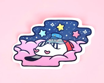 Vinyl Sticker - Snoozy Poe - pigeon dove stickers planner vinyl dove bird animal scrapbooking cute kawaii