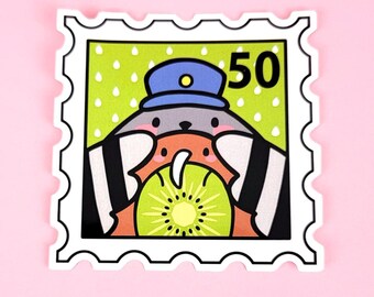 Vinyl Sticker - Karl and Poe Stamp - pigeon dove stickers planner vinyl dove bird animal scrapbooking cute kawaii