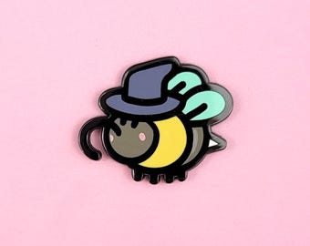 Brain Blips Collab - Magical Mini Bugs - Bee - hard enamel pin lapel brooch badge flair collar hat nature animal kawaii cute