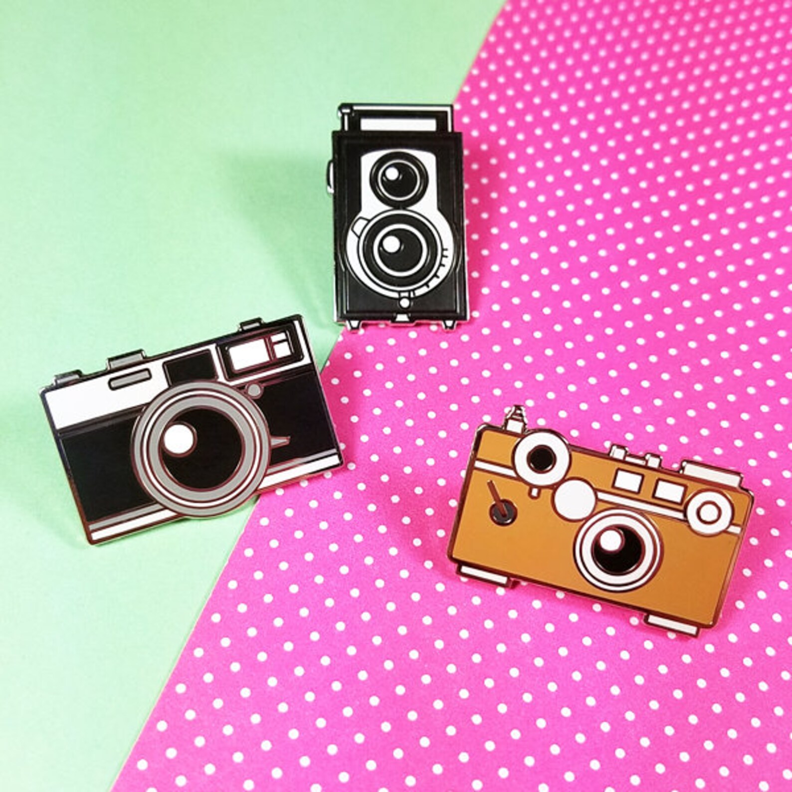 Camera Enamel Pin Argus C3 Hard Silver Plating 3cm Cute Etsy
