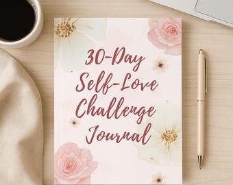 30-Day Self-Love Journal | Guided Daily Affirmations & Prompts | Digital Download | Printable Wellness Journal PDF