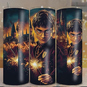 Wizard School Magic Academy Fantasy 20oz Tumbler Wrap Seamless Sublimation Design Digital Download PNG File