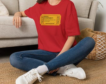 Radical Accountability Ticket T-Shirt | Transforming Whimsy Into Commitment