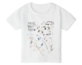 Toddler T-shirt | Abstract Doodle, Practice Makes Design