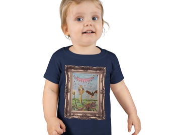 Fairytale Woodland Creatures Toddler T-shirt: Soft Cotton, 2T-6T