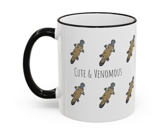 Venomous Platypus Ceramic Mug | Quirky Animal Art Coffee Cup